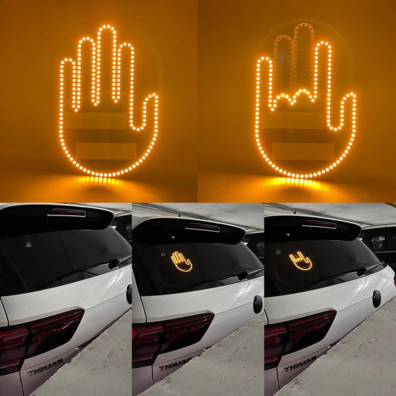 Mão gestora de carro a LED