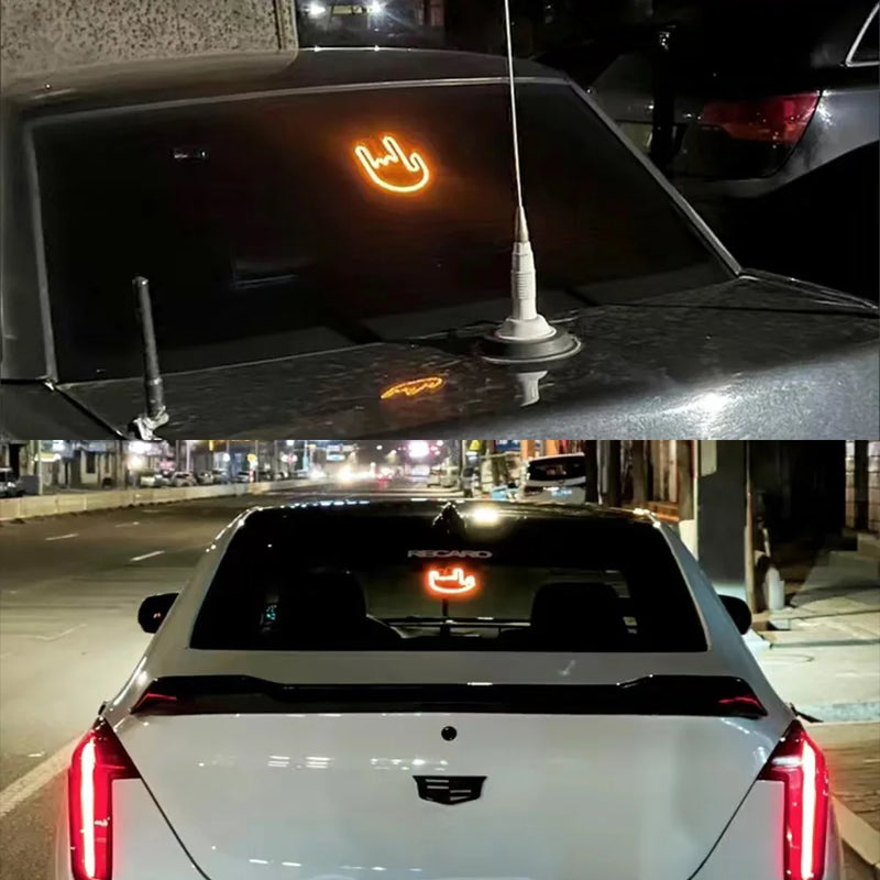 Mão gestora de carro a LED